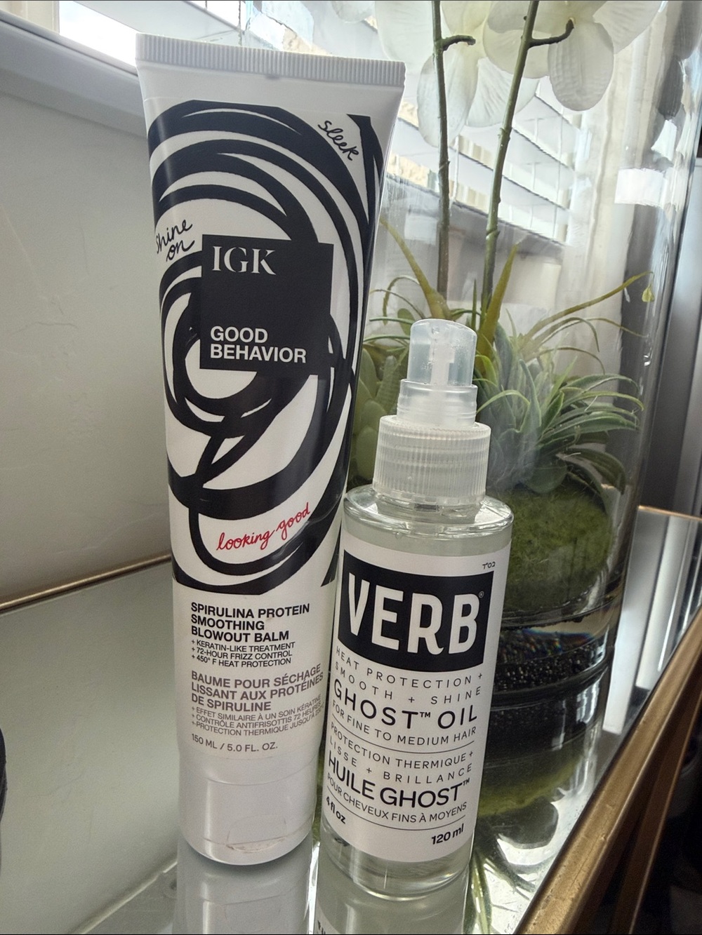 IGK Good Behavior Spirulina Protein Smoothing 
Verb ghost oil